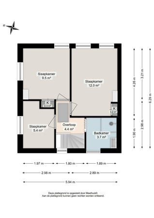 Floorplan - Molen A Laan 13, 9561 LS Ter Apel